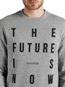 Sudadera de Invierno para Hombre, Color Gris Jaspeado, de Algodón y Felpa, con Estampado Digital y Tinte Liso, Personalizable con Impresión Frontal - Product Image 4