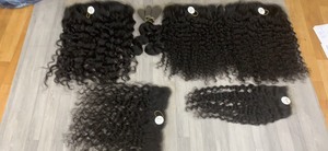 Extensions de cheveux humains vierges cambodgiens, naturels, non traités, fermeture 5x5, style ondulé bouclé, cheveux Remy, qualité supérieure, sans nœuds - Product Image 6