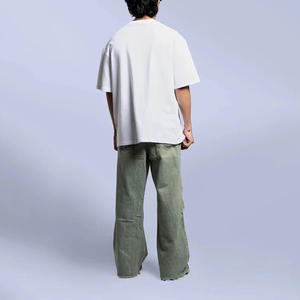 T-shirts pour hommes à col rond, légers, sérigraphiés, de haute qualité, personnalisables, vierges, pour l'été, coupe oversize - Product Image 2