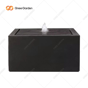 Fuente de Agua Eléctrica Rectangular de Aluminio Negro 2026, Directo de Fábrica, Diseño Resistente a la Intemperie, Personalizable - Product Image 6