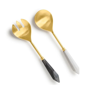 Cuchara de servidor de cubiertos de latón con mango revestido negro para cuchara de servir ensalada casera y cuchara de cena con la mejor calidad para Hotel - Product Image 2