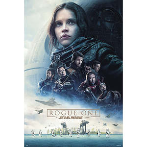 Star Wars Scroll Style Film <b>Poster</b> Set Offset and Digital Printing Techniques Plastic Material - Product Image 3