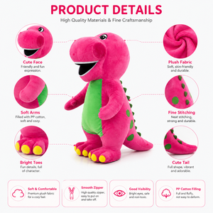 Disfraz de Mascota de <span class=keywords><strong>Dinosaurio</strong></span> Rosa y Verde de Peluche, Traje Inflable para Caminar, para Adultos - Product Image 2