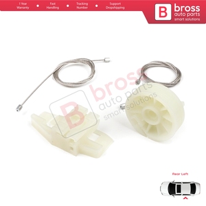Juego de Reparación de Elevalunas Eléctrico BWR499, Puerta Trasera Izquierda para Scenic Grand Scenic MK2 JM0/1 2003-2009 4/5 Puertas 8200118856 - Product Image 5