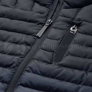 Men's XL Two-Tone Dyed Eco-Friendly Puffer Jacket Custom Logo Waterproof <b>Stand</b> Collar Breathable Lightweight Winter Outdoor <b>Work</b> - Product Image 5