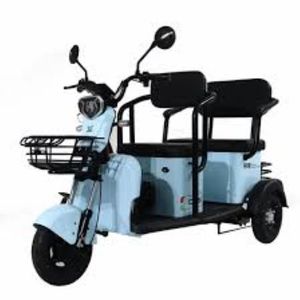 Triciclo eléctrico plegable de 48V y 700W, pedicab de doble motor con fuente de alimentación de batería de litio de 42x22x33 pulgadas, MT-FOLD-TRK-700 - Product Image 3