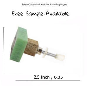 Boutons de corne d'os en bois de résine carrée longue de style moderne faits à la main poignée de porte de tiroir et d'armoire pour la cuisine et l'utilisation de garde-robe - Product Image 3