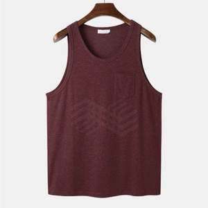 Camiseta sin Mangas Casual para Hombre, de Alta Calidad, Algodón/Poliéster, Transpirable, de Secado Rápido, para Gimnasio, Ejercicio, Fitness, Venta Directa de Fábrica - Product Image 1