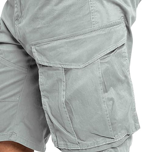 Últimos pantalones cortos para hombre Pantalones cortos de verano Hombres con estilo Casual Cintura elástica Cargo Corto Multi bolsillos Precio bajo 100% algodón - Product Image 5