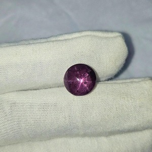 พลอยทับทิมรูปดาวทรงกลมขนาด11มม. อัญมณีรูปดาวทับทิมธรรมชาติ6เรย์คุณภาพสูงพลอยทับทิมทรงหลังเบี้ยทรงหลวมสำหรับทำเครื่องประดับ - Product Image 2