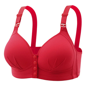 Women Bra Front Button <b>Underwear</b> Sexy Thin Cup Button Women Plus Size Bras - Product Image 1