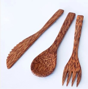Accessoires de cuisine de qualité à l'exportation à partir d'ustensiles en bois réutilisables en bois naturel, fourchette en bois, cuillère en bois, louches en bois - Product Image 4