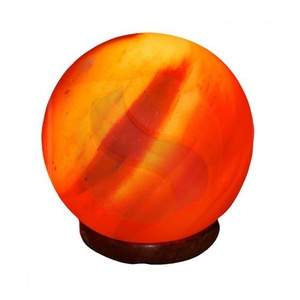 Lámpara de bola de sal roja de alta calidad, lámpara de bola hecha a mano de sal de roca, para las empresas de la ciudad - Product Image 4
