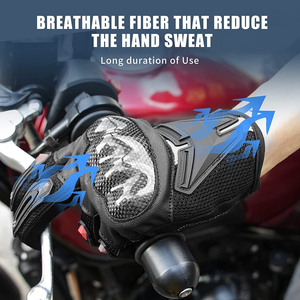 Guantes de Motociclismo Impermeables de Cuero Vacuno de Primera Calidad para Protección de Manos, Dedos Completos, para Unisex - Product Image 4