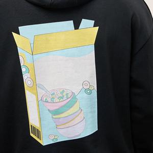 เสื้อฮู้ดดี้ผ้าฝ้ายออร์แกนิคสีเขียวหนานุ่มสำหรับฤดูหนาว ขายส่ง พร้อมลายปักแบบแอพพลิเคชั่น ออกแบบโลโก้ได้ตามต้องการ สไตล์สตรีทแวร์เรียบง่าย - Product Image 5