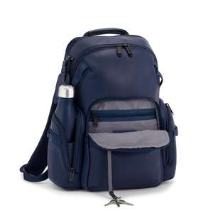 Premium Genuine <b>Leather</b> Business Laptop <b>Backpack</b> Multi-Compartment Travel & Office Bag - Product Image 2