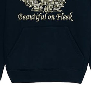 Custom Logo Printing Men's Zip Hoodie Basics Cotton Blended Streetwear Cropped Hoodie Customizable Design Men Rhinestone Hoodies - Product Image 3