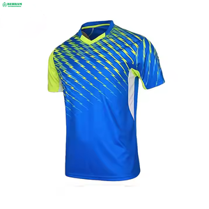 Maillot de football respirant et écologique à séchage rapide, meilleure qualité, design 2026, bleu réversible, manches courtes, 100 % polyester – Vente chaude - Product Image 5