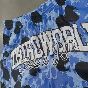 Pantalones Cortos de Baloncesto de Malla Personalizados al por Mayor con Estampado de Trueno en Toda la Superficie, Sublimación Personalizada, Talla Grande Unisex - Product Image 4