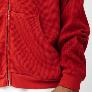 Sweat à capuche à fermeture éclair pour hommes-Veste à capuche de haute qualité, confortable et durable-Parfait pour les tenues décontractées et athlétiques - Product Image 4