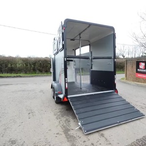 Remolque basculante superventas con paredes laterales de acero para ganado/caballos, con neumáticos 12R22.5, carga útil de 200 kg, 5.2x3.5x2m - Product Image 1