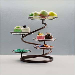 Hot Sell Cake <b>Stand</b> Wedding Centerpieces Luxury Decoration <b>Display</b> <b>Stand</b> Dessert Cake <b>Plate</b> Round Custom Design in Wholesale - Product Image 5
