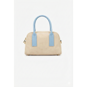 Borsa Classica Italiana Strutturata in Pelle Scamosciata con Chiusura a Patta e Due Cinghie - Resistente per Uso Quotidiano 25385 - Product Image 2