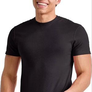 Camiseta de Hombre de Alta Calidad OEM/ODM con Logotipo Personalizado, Estampado Frontal, Cuello Redondo, Tejido Satinado, Corte Regular, Antiarrugas y de Secado Rápido - Product Image 1