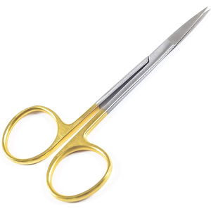 Tijeras quirúrgicas de la mejor calidad, hoja recta de 4,5 pulgadas, Tijera para sala de Cirugía de Hospital quirúrgico Dental de medio oro - Product Image 6