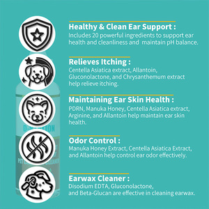 [D-STATION] PDRN Pet Care Nettoyant pour oreilles Anti-bactérien Anti fongique Favorise une hygiène saine des oreilles Nettoyant pour soins pour animaux de compagnie - Product Image 4