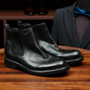 รองเท้าหนังคุณภาพสูงสำหรับผู้ชาย  ทำจากหนังหมู  พร้อมเคลือบกันน้ำและพื้นรองเท้าแบบยืดหยุ่น  เหมาะสำหรับใส่ในโอกาสทางการ - Product Image 2