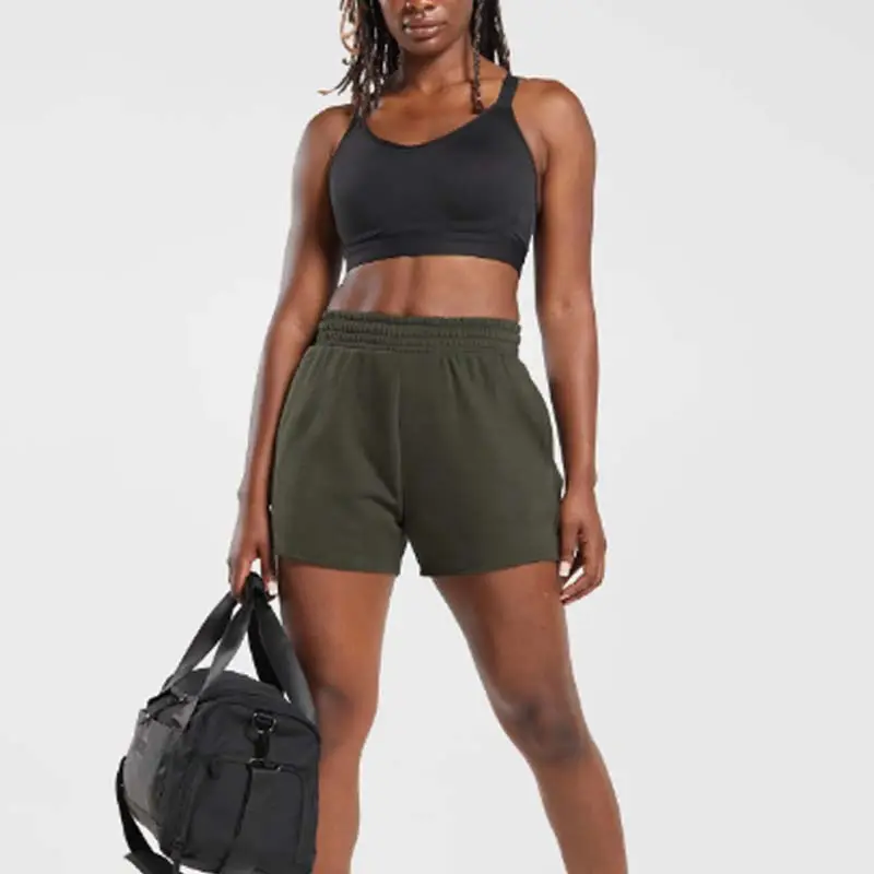Patchwork Soft Women's Gym Shorts Crafted with Premium Quality Sustainable Cotton for Active Living"