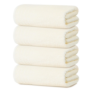 100% coton ensemble de serviettes de bain hôtel usage domestique doux absorbant séchage rapide serviettes pour salle de bain Spa Gym luxe main visage serviette en gros - Product Image 1