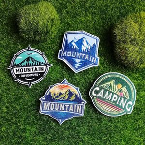 4 parches bordados para exteriores, parches de costura para planchar para ropa, Chaquetas, Camisetas, mochilas, montañas en forma de rectángulo - Product Image 3