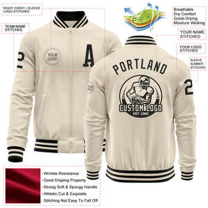 Chaqueta Universitaria de Lana para Hombre, Logotipo Frontal Personalizado Bordado, Ecológica, Cortavientos, Invierno, Baloncesto, Lujo - Product Image 2