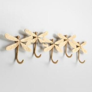 Cutting Designer Modern Gold Plated Metal Flower Pattern Clothes Hat <b>Coat</b> Hanger <b>Hooks</b> Set Marvellous Rustic Bathroom Wall <b>Hook</b> - Product Image 2