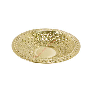 Nouvelle Arrivée Bol à Fleurs Décoratif de Table de Cuisine Écologique Luxe Métal Poli Couleur Or Taille Standard pour Service - Product Image 4