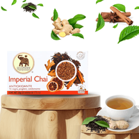 Teh Pilihan Haathee |   Lini Gourmet Premium |   Ramuan Herbal Imperial Chai |   Kualitas Makanan |   6 Kotak dengan masing-masing 20 Sachet