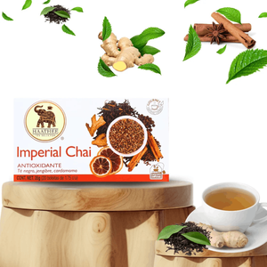 Tés Selectos Haathee |   Línea Gourmet Premium |   Chai Imperial |   6 cajas de 20 sobres cada una - Product Image 1