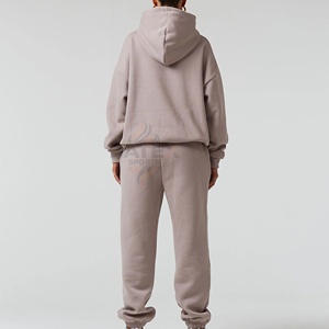 Survêtement d'hiver décontracté de haute qualité pour femmes grandes tailles, personnalisable avec logo imprimé, coupe régulière, respirant, 100 % coton - Product Image 5