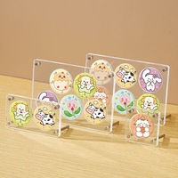 Support de Présentation Personnalisé en Acrylique Transparent pour Cartes Anime, Porte-Badges, Boîte de Rangement Transparente à Rainures pour Bureau, Fabriqué en CN/GUA