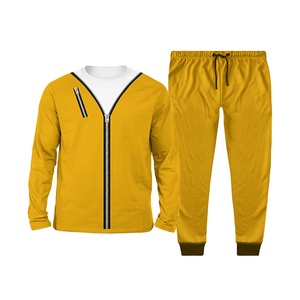 Conjunto Deportivo Informal Unisex de Alta Calidad con Tallas Personalizadas, Sudadera con Capucha y Cremallera y Pantalones Deportivos Apilados, Ecológico - Product Image 1