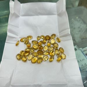 Pierre taillée Citrine naturelle ~ pierre taillée Citrine à facettes ~ pierre précieuse Citrine ~ forme ovale ~ qualité de propreté calibrée, pierre précieuse en vrac - Product Image 2