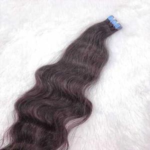 100% Remy pas cher en gros brut indien Double dessiné naturel ondulé vierge tissage extensions de cheveux humains - Product Image 4