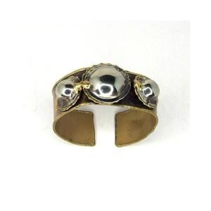 Bracelet manchette femme en patine antique, finition patinée 20 mm, bijoux de boutique de Noël d'hiver 2026, style suédois - Product Image 2