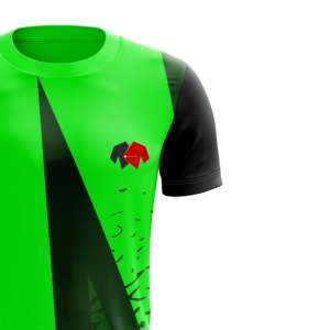 T-shirt décontracté personnalisé pour homme à manches courtes avec logo frontal, en Spandex/Polyester respirant et antibactérien, idéal pour le quotidien - Product Image 4