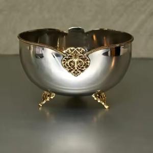 Glossy finished <b>metal</b> bowl with amazing enhances hygiene and longevity ideal companion for healthy snacks and premium treats - Product Image 4