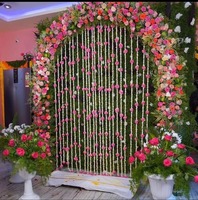 Rangkaian Bunga Mawar Tuberose untuk Dekorasi Rumah, Pernikahan, Diwali, Navratri, Pohon Buatan untuk Dekorasi Pintu Masuk
