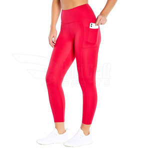ชุดออกกำลังกายขายดี กางเกงเลกกิ้งผู้หญิง ออกแบบโลโก้ได้ เอวยืดหยุ่น กางเกงโยคะผู้หญิง - Product Image 2
