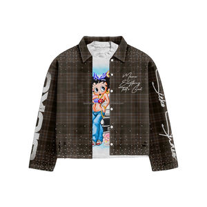 Camiseta de alta calidad 100% algodón, corte cuadrado, 300gsm, informal, holgada, con estampado DTF para mujer y hombre - Product Image 2